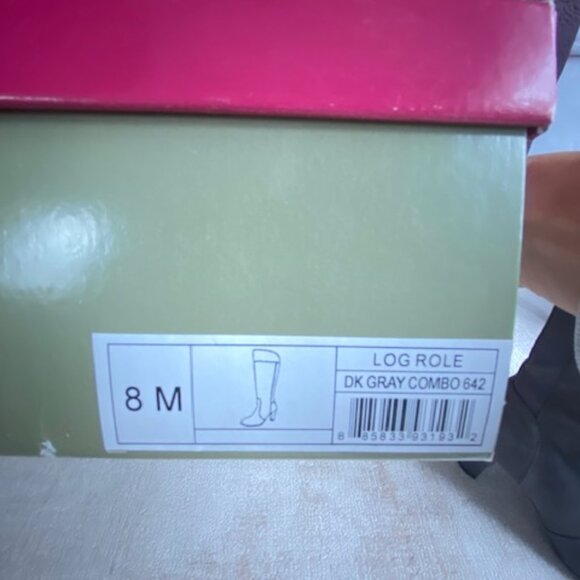 A2 by Aerosoles gray suede high heel boots 8 M - Picture 6 of 6